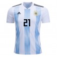 Argentina World-Cup #21 Dybala Home Jersey 2018